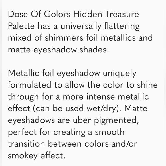 Dose of Colors Hidden Treasure Eyeshadow Palette - Picture 3 of 4